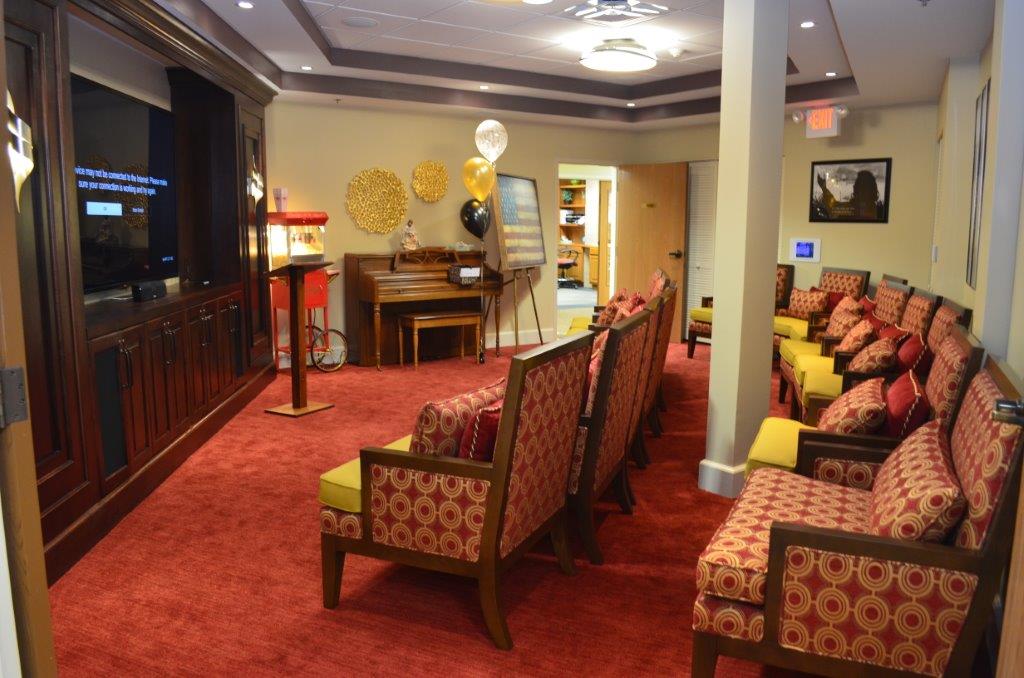 Theatre Room at The Inn at Belden Village Senior Assisted Living