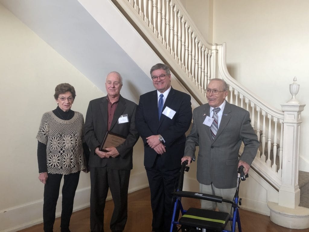 Bill Adley being inducted into the Ohio Senior Citizens Hall of Fame