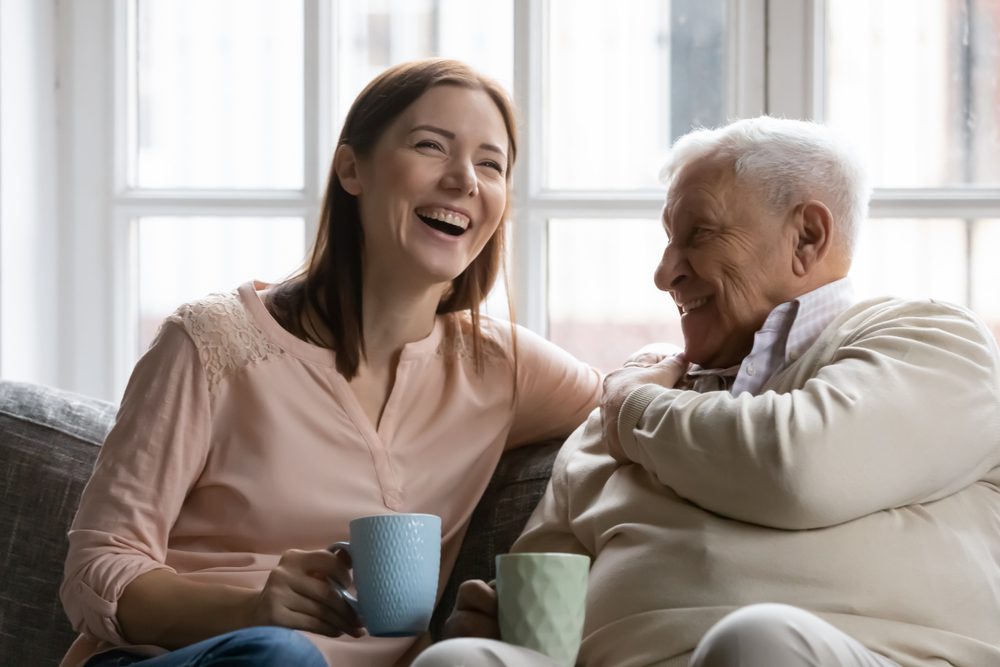 Daughter and grandfather